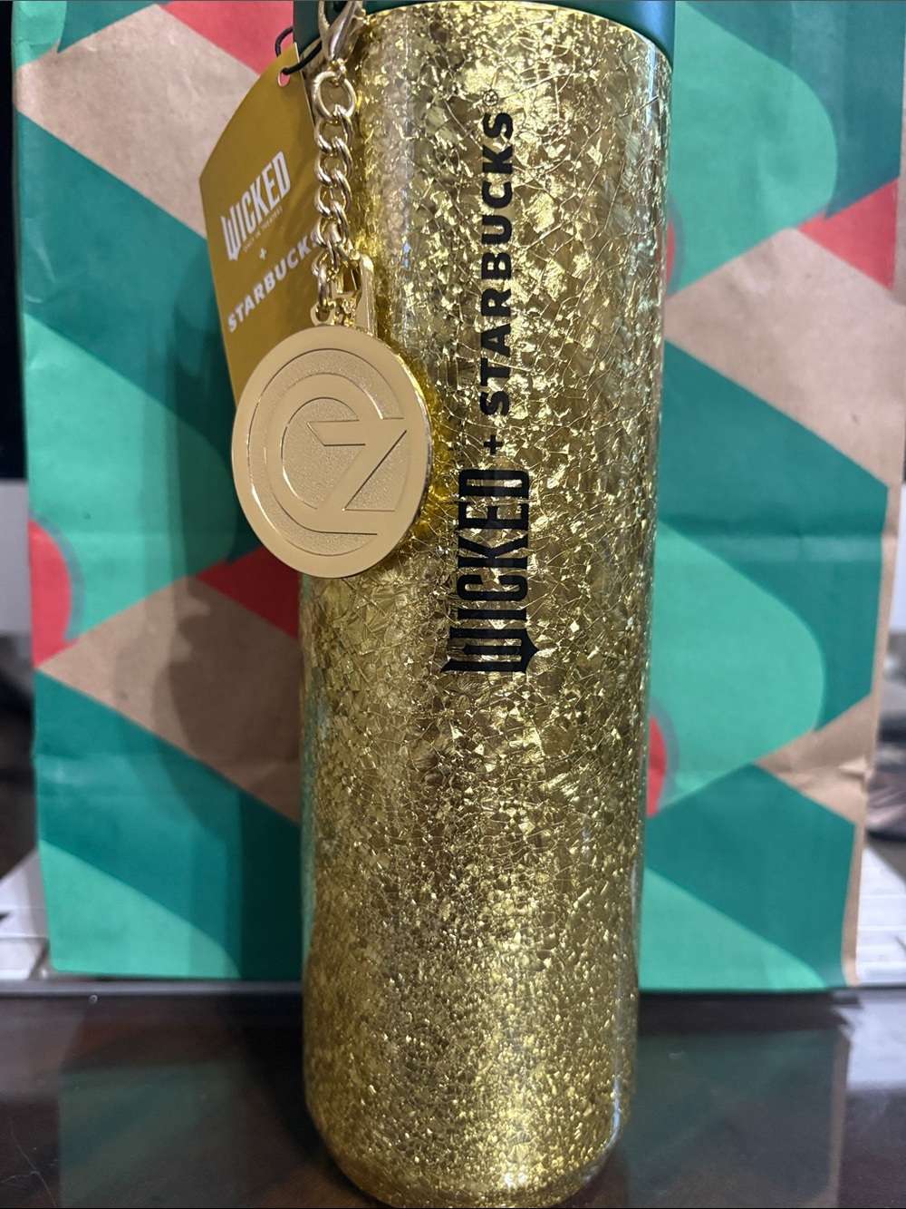Starbucks Gold Glitter Wicked Limited Edition Collaboration Tumbler ✨